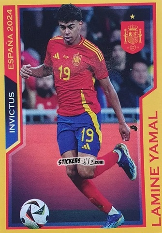 Sticker Lamine Yamal - Jugon Invictus España 2024
 n. 20 - Panini