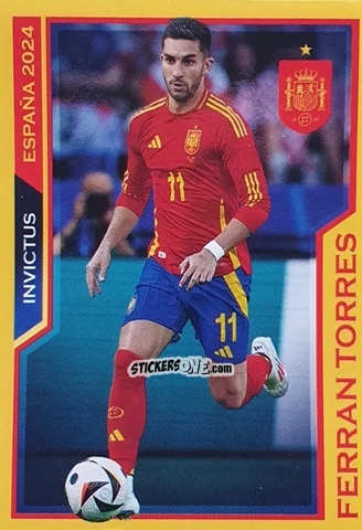 Sticker Ferran Torres - Jugon Invictus España 2024
 n. 24 - Panini
