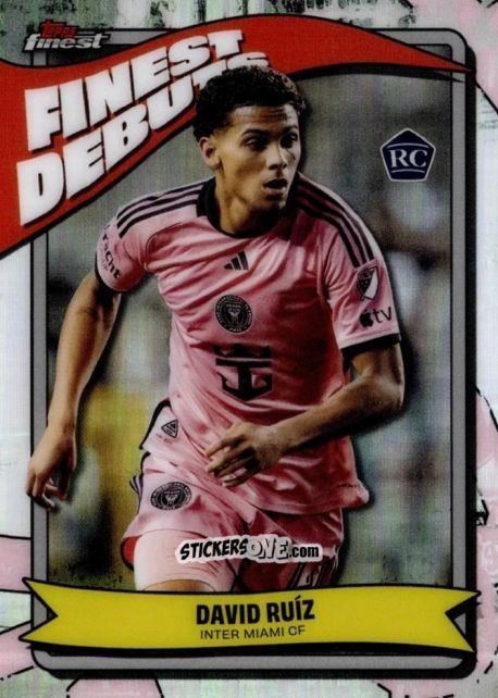 Sticker David  Ruíz  - Finest MLS 2024-2025
 n. FD-13 - Topps