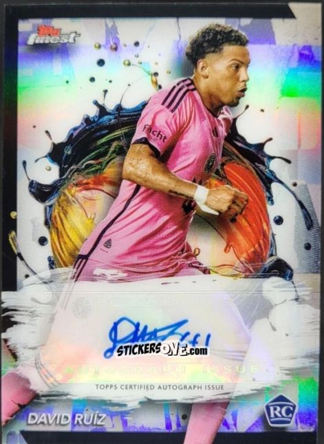 Sticker David  Ruíz  - Finest MLS 2024-2025
 n. BA-DR - Topps