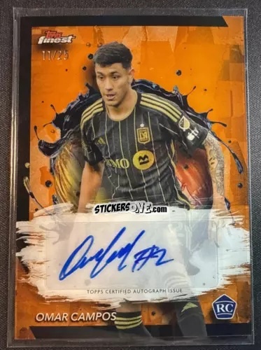 Cromo Omar  Campos  - Finest MLS 2024-2025
 n. BA-OC - Topps