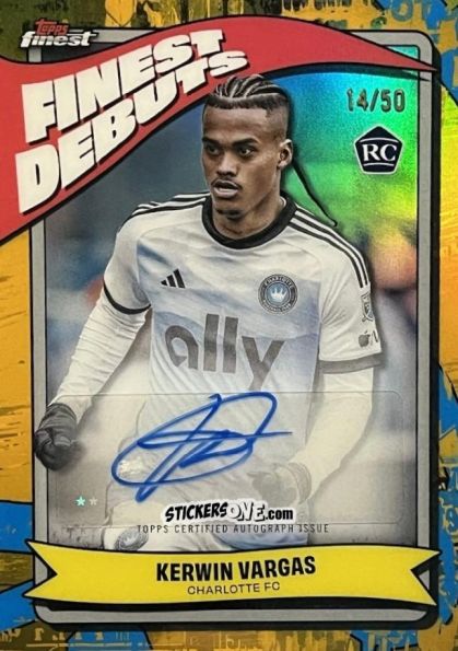 Sticker Kerwin  Vargas  - Finest MLS 2024-2025
 n. FDA-KV - Topps