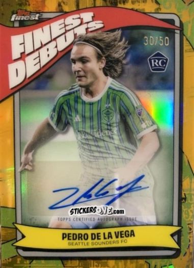 Sticker Pedro De La Vega - Finest MLS 2024-2025
 n. FDA-PD - Topps
