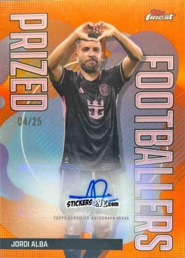 Sticker Jordi  Alba  - Finest MLS 2024-2025
 n. PFA-JA - Topps