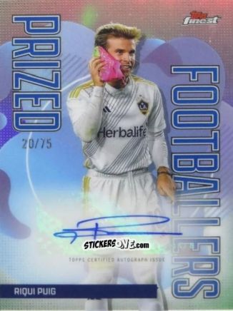 Sticker Riqui  Puig  - Finest MLS 2024-2025
 n. PFA-RP - Topps