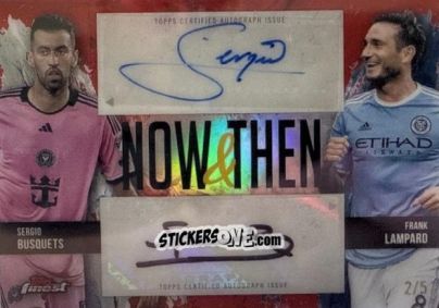 Sticker Sergio  Busquets / Frank Lampard - Finest MLS 2024-2025
 n. NTD-BG - Topps