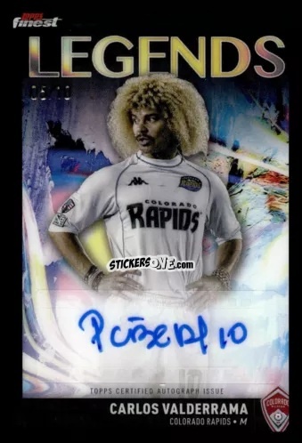 Sticker Carlos  Valderrama  - Finest MLS 2024-2025
 n. FLA-CV - Topps