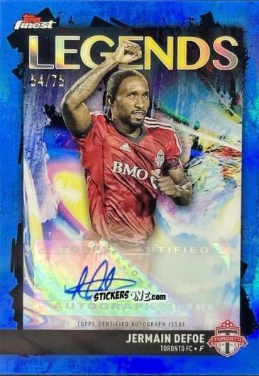Sticker Jermain  Defoe  - Finest MLS 2024-2025
 n. FLA-JD - Topps