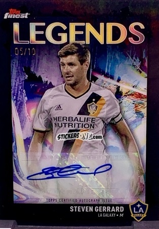 Sticker Steven  Gerrard  - Finest MLS 2024-2025
 n. FLA-SG - Topps