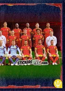 Sticker Team photo - Belgian Red Devils 2014 n. 2 - Panini