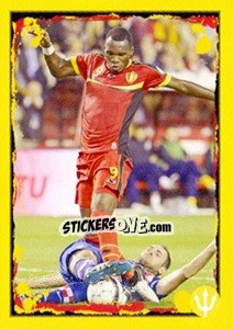 Sticker Belgium-Croatia: Christian Benteke - Belgian Red Devils 2014 n. 7 - Panini