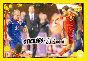 Sticker Belgium-Croatia: Eden Hazard