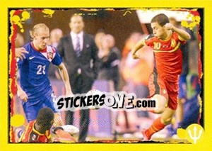 Cromo Belgium-Croatia: Eden Hazard - Belgian Red Devils 2014 - Panini