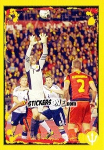 Sticker Belgium-Scotland: Thibaut Courtois/Toby Alderweireld