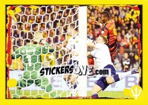 Sticker Belgium-Scotland: Christian Benteke