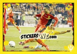 Cromo Belgium-Macedonia: Nacer Chadli - Belgian Red Devils 2014 - Panini