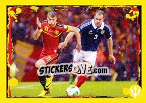 Sticker Scotland-Belgium: Kevin Mirallas - Belgian Red Devils 2014 n. 24 - Panini