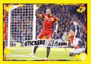 Sticker Scotland-Belgium: Steven Defour - Belgian Red Devils 2014 n. 25 - Panini