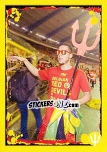 Sticker Belgium-Wales: Eden Hazard