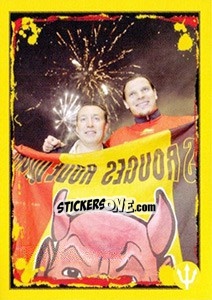 Sticker Belgium-Wales: Marc Wilmots/daniel Van Buyten