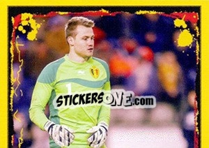 Sticker Simon Mignolet - Belgian Red Devils 2014 n. 56 - Panini