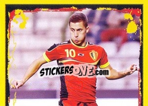 Sticker Eden Hazard - Belgian Red Devils 2014 n. 121 - Panini