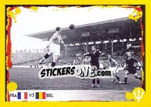 Sticker 1938 France-Belgium (Action Photo) - Belgian Red Devils 2014 n. 157 - Panini