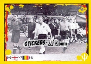 Sticker 1954 England-Belgium (Teams photo) - Belgian Red Devils 2014 - Panini