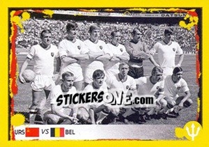 Sticker 1970 Soviet Union-Belgium (Team photo)