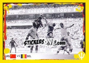 Sticker 1970 Soviet Union-Belgium (Action Photo)