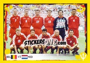 Sticker 1994 Belgium-Netherlands (Team photo) - Belgian Red Devils 2014 n. 174 - Panini