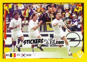 Sticker 1998 Belgium-South Korea (Luc Nilis)