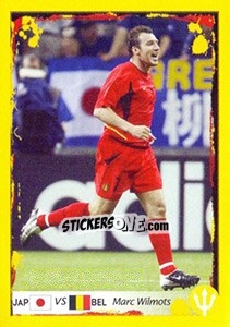 Sticker 2002 Japan-Belgium (Marc Wilmots) - Belgian Red Devils 2014 n. 179 - Panini