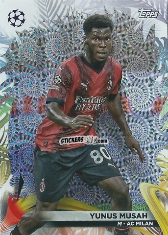 Sticker Yunus Musah - Carnaval Edition UEFA Club Competitions 2023-2024
 n. 22 - Topps