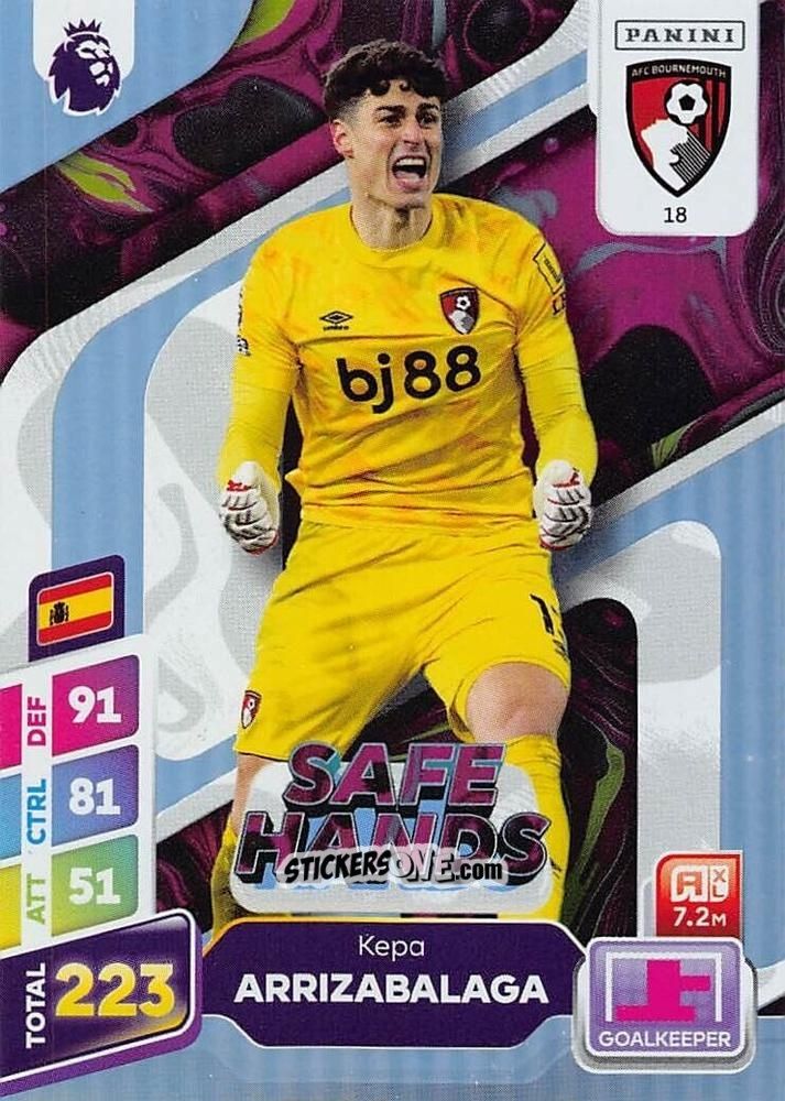 Figurina Kepa Arrizabalaga - English Premier League 2024-2025. Adrenalyn XL Plus
 n. 18 - Panini