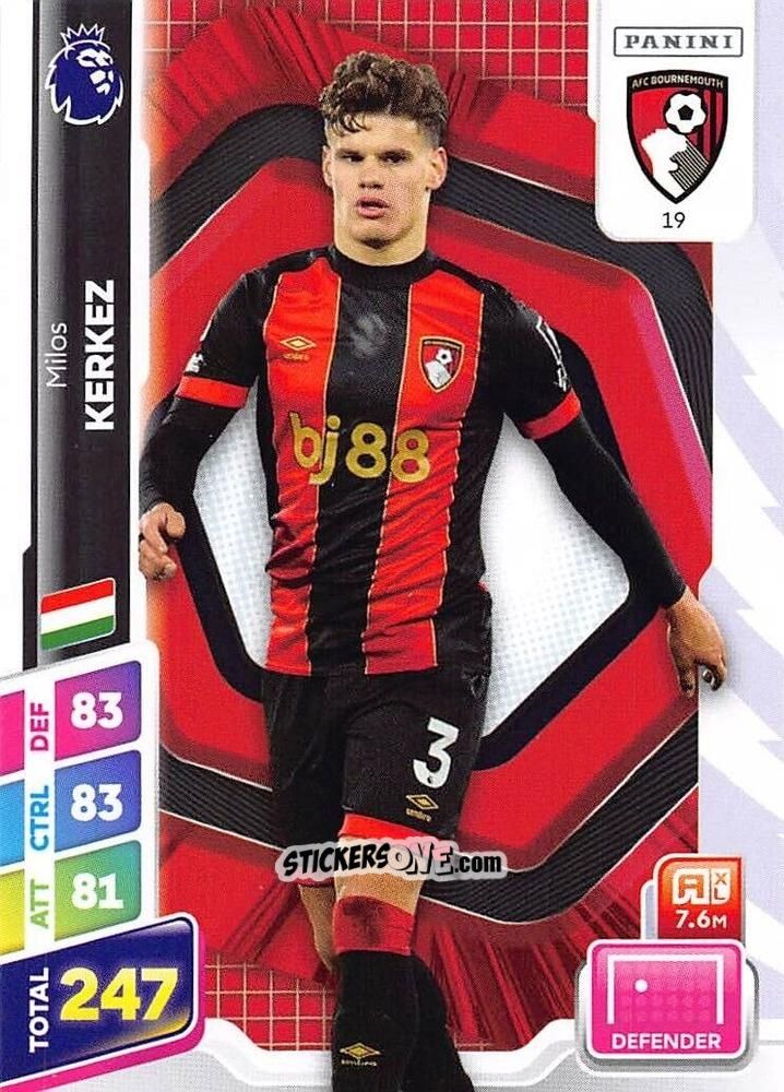 Figurina Milos Kerkez - English Premier League 2024-2025. Adrenalyn XL Plus
 n. 19 - Panini