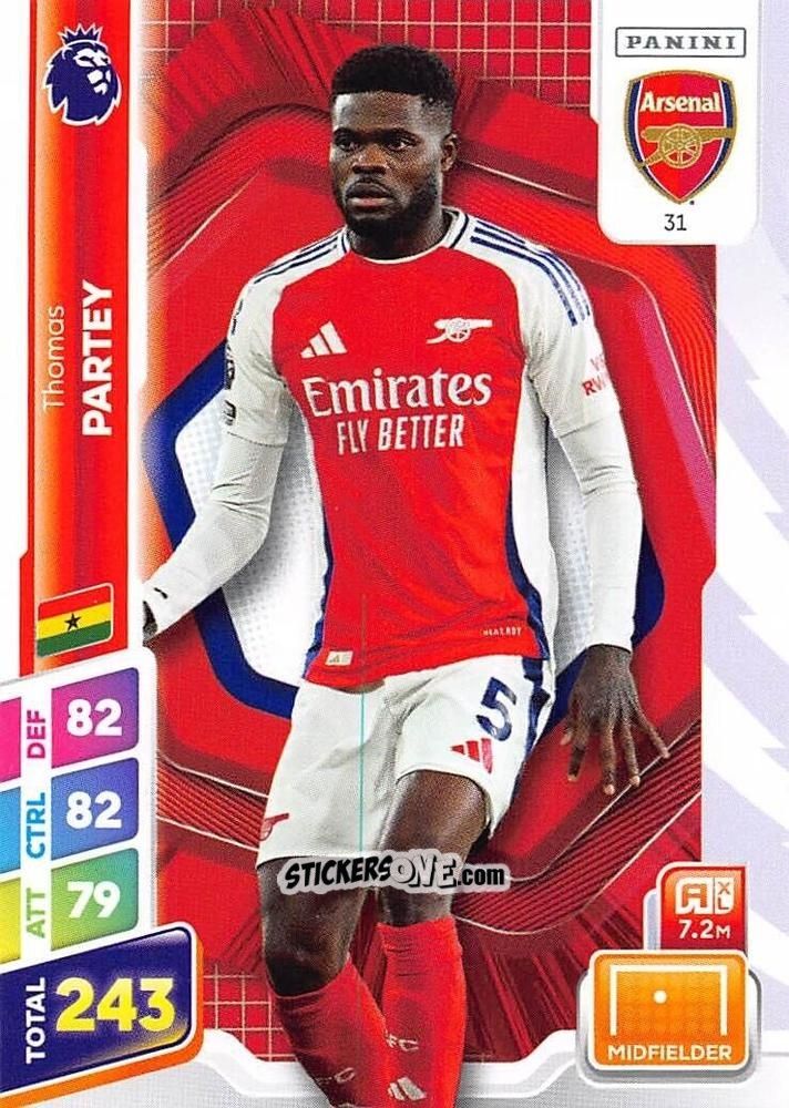 Cromo Thomas Partey - English Premier League 2024-2025. Adrenalyn XL Plus
 n. 31 - Panini
