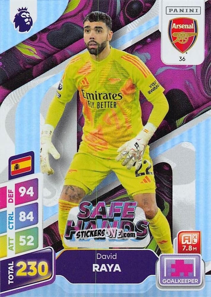 Sticker David Raya - English Premier League 2024-2025. Adrenalyn XL Plus
 n. 36 - Panini