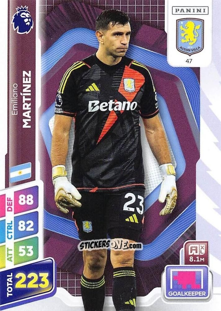 Cromo Emiliano Martínez - English Premier League 2024-2025. Adrenalyn XL Plus
 n. 47 - Panini