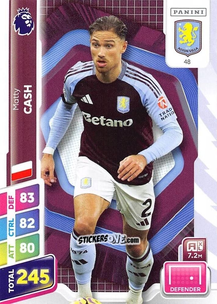 Sticker Matty Cash - English Premier League 2024-2025. Adrenalyn XL Plus
 n. 48 - Panini