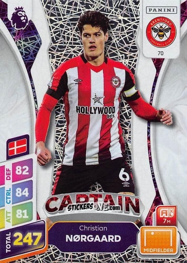 Cromo Christian Nørgaard - English Premier League 2024-2025. Adrenalyn XL Plus
 n. 70 - Panini