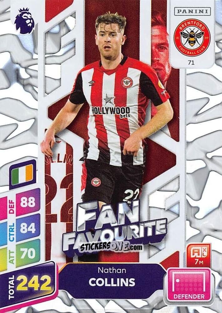 Sticker Nathan Collins - English Premier League 2024-2025. Adrenalyn XL Plus
 n. 71 - Panini
