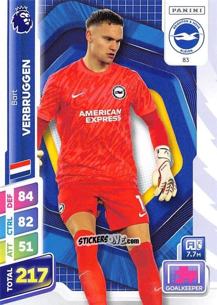 Sticker Bart Verbruggen - English Premier League 2024-2025. Adrenalyn XL Plus
 n. 83 - Panini