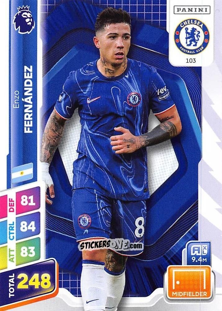 Cromo Enzo Fernández - English Premier League 2024-2025. Adrenalyn XL Plus
 n. 103 - Panini