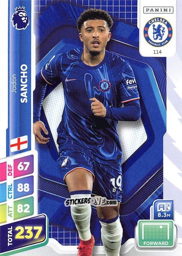 Cromo Jadon Sancho - English Premier League 2024-2025. Adrenalyn XL Plus
 n. 114 - Panini