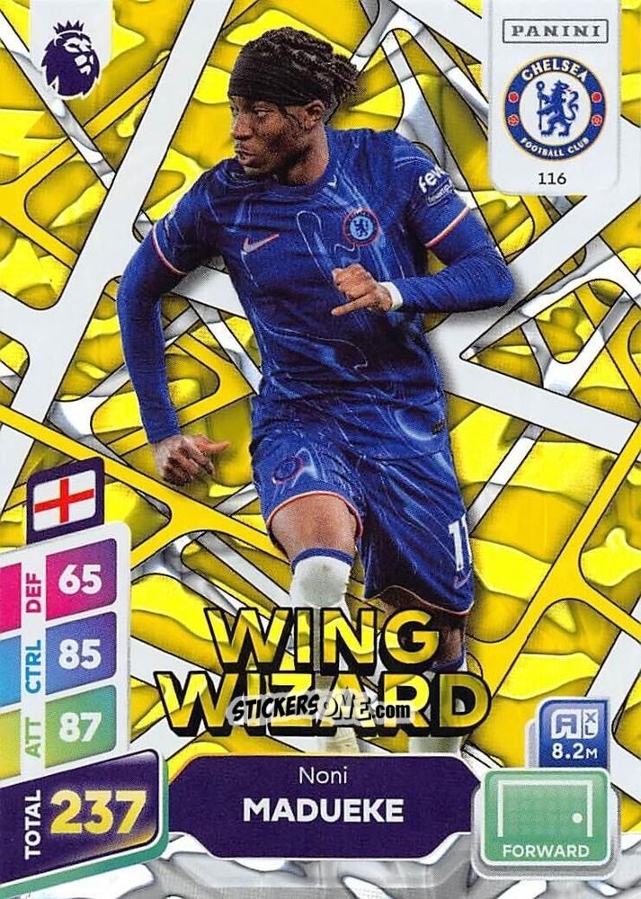 Cromo Noni Madueke - English Premier League 2024-2025. Adrenalyn XL Plus
 n. 116 - Panini