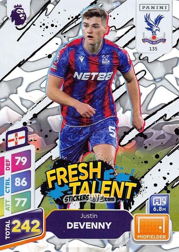 Cromo Justin Devenny - English Premier League 2024-2025. Adrenalyn XL Plus
 n. 135 - Panini