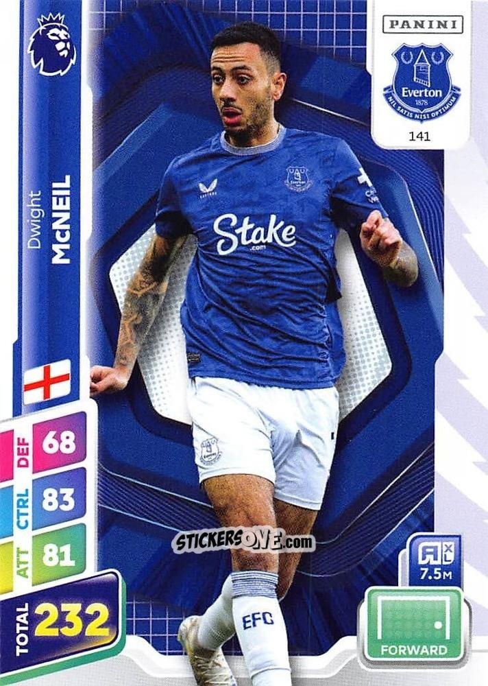 Sticker Dwight McNeil - English Premier League 2024-2025. Adrenalyn XL Plus
 n. 141 - Panini
