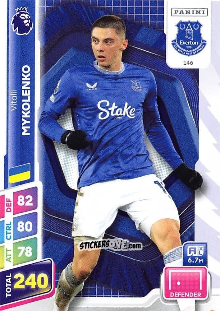 Sticker Vitaliy Mykolenko - English Premier League 2024-2025. Adrenalyn XL Plus
 n. 146 - Panini