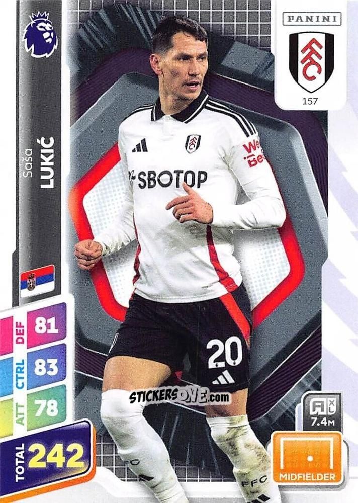 Sticker Saša Lukić - English Premier League 2024-2025. Adrenalyn XL Plus
 n. 157 - Panini